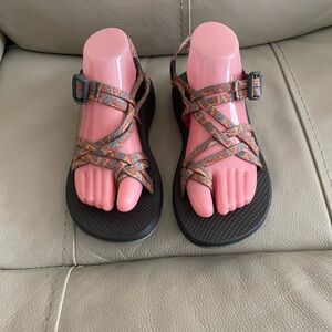 Chaco Women's Strappy Sandals - Black and Orange